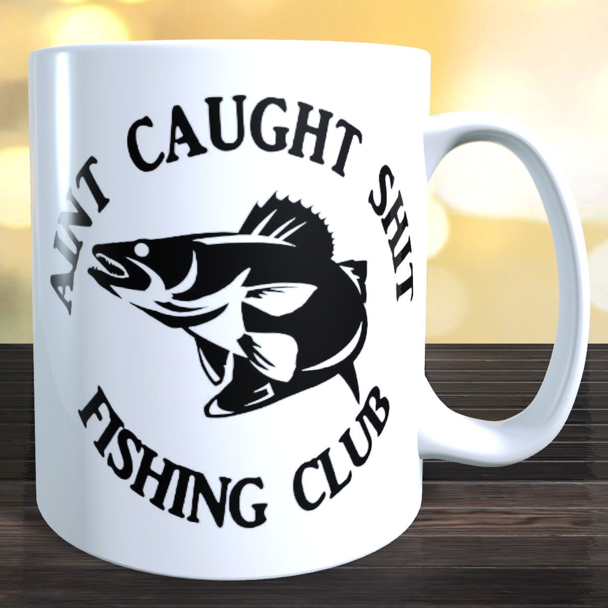 Aint Caught Shit Fishing Club Coffee Mug