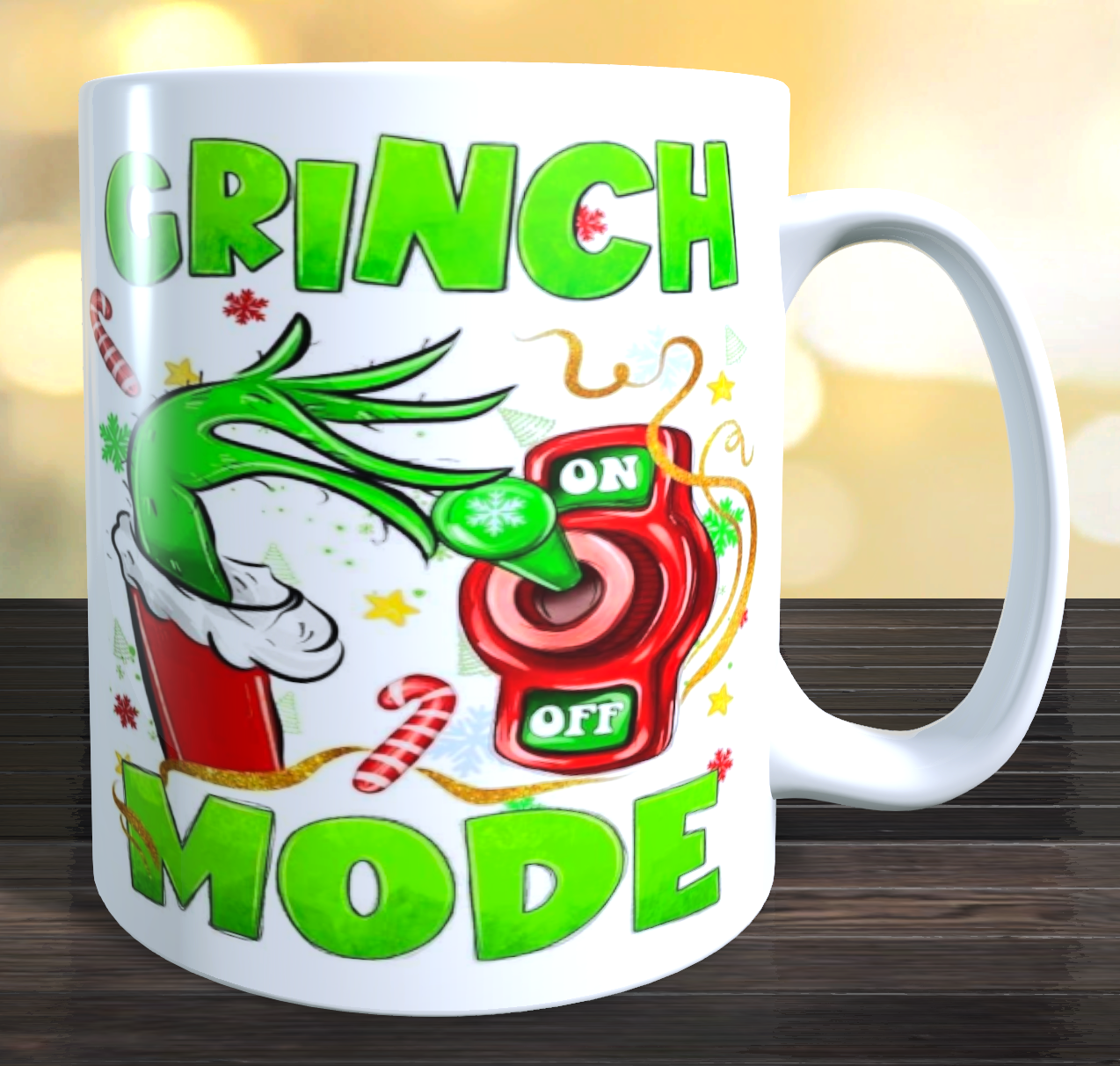 Grinch Mode Coffee Mug