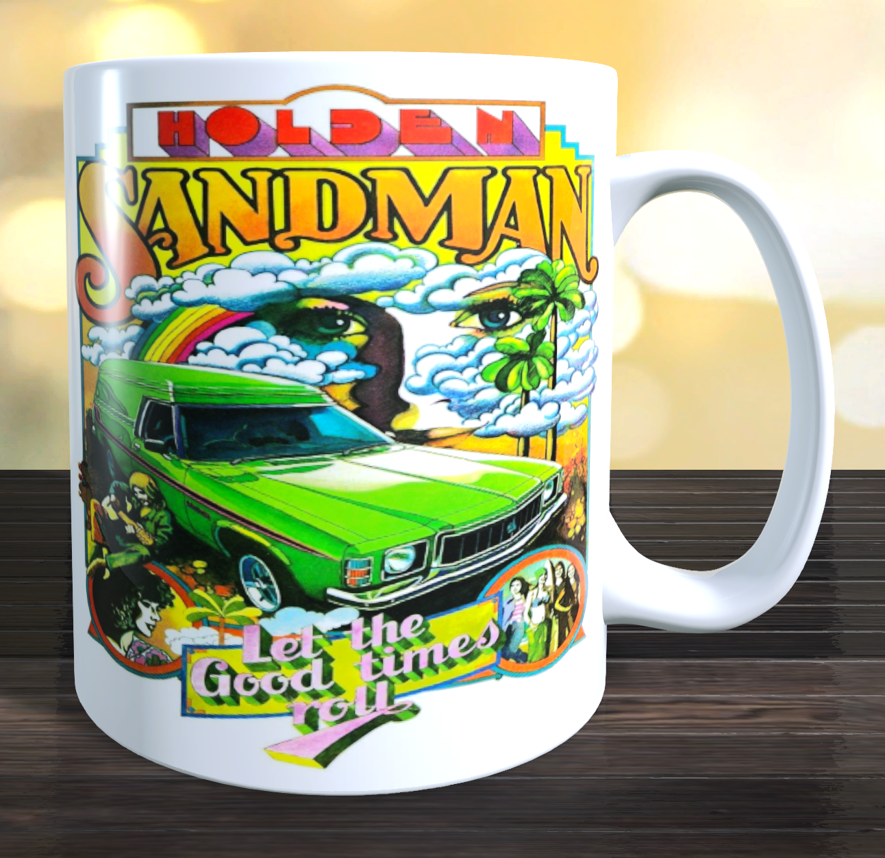 HOLDEN SANDMAN Let The Good Times Roll Coffee Mug