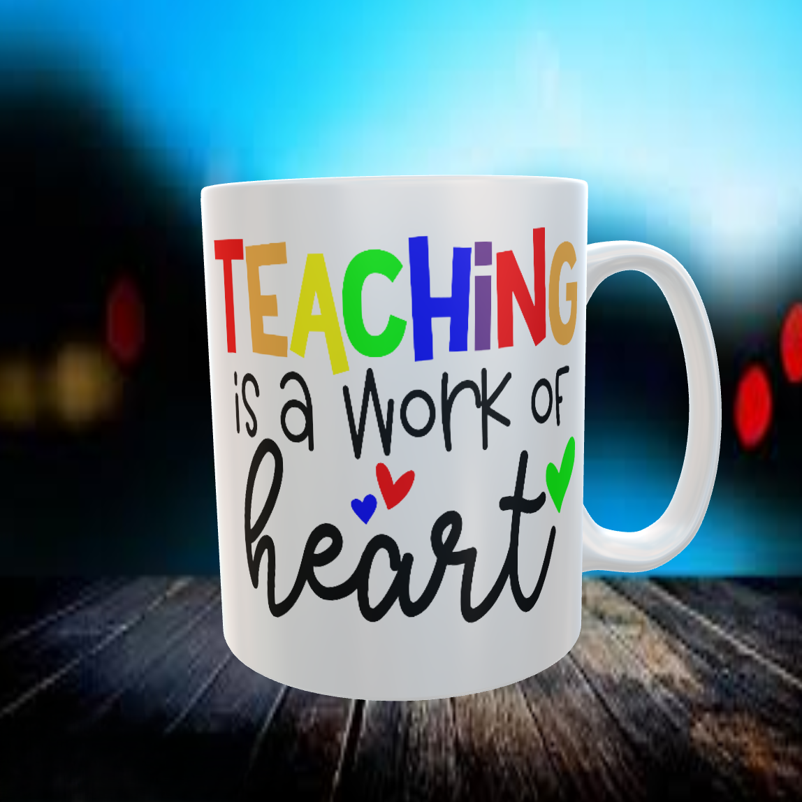 Teaching Is A Work of heart Coffee Mug