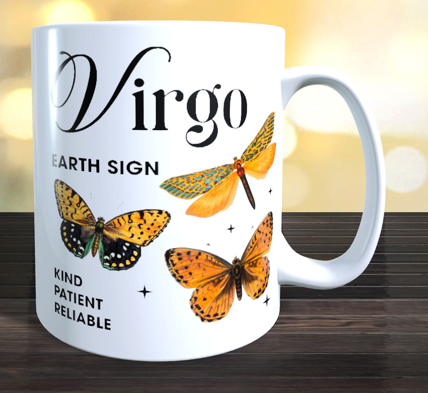 Virgo Butterfly Horoscope Coffee mug