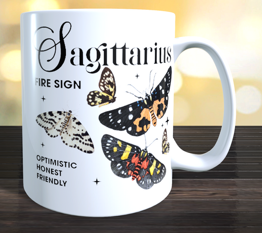 Sagittarius Butterfly Horoscope Coffee Mug