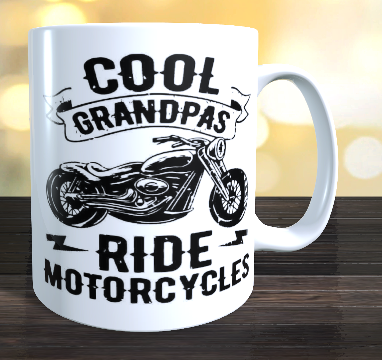 COOL GRANDPA'S RIDE MOTORCYCLES Coffee Mug