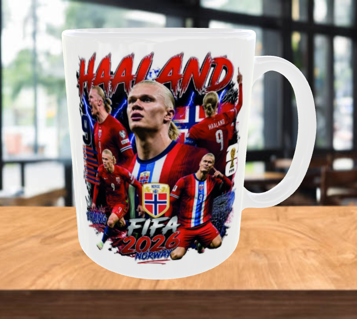 ERLING HAALAND FIFA 2026 Norway Coffee Mug  11oz