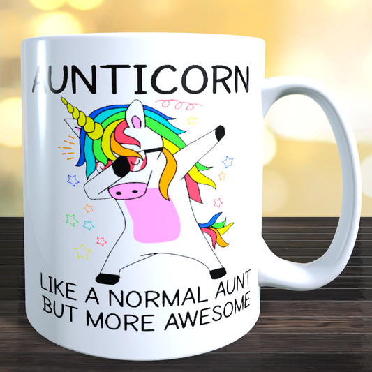 Aunticorn Unicorn Coffee Mug