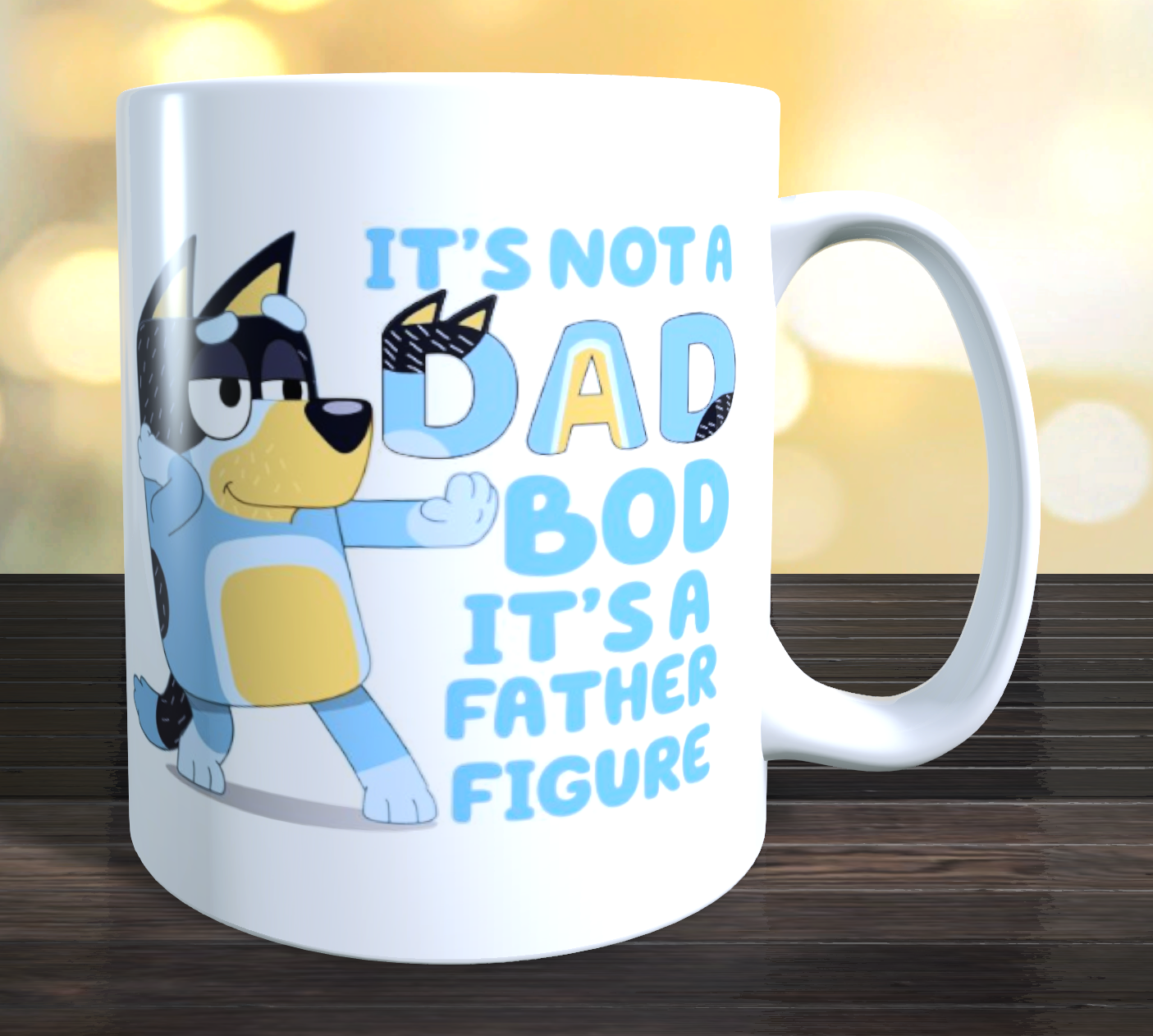 It's Not A Dads Bod It's A Father Figure Bluey Coffee Mug