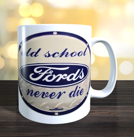 Old School Ford Never Die Coffee Mug