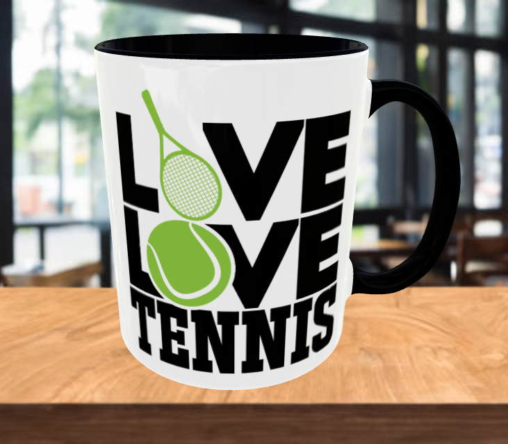 Live Love Tennis Coffee Mug